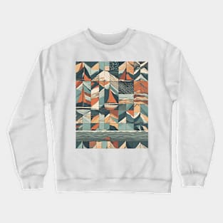 Cottagecore Pattern Lake House Crewneck Sweatshirt